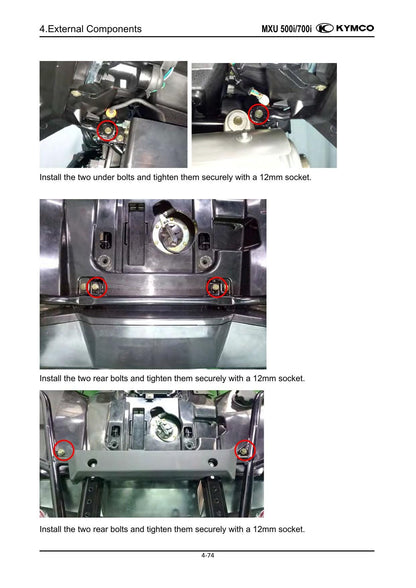 KYMCO MXU 700I 500I ATV Service Manual | 2018-2022 - sample page 2