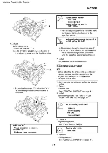 Yamaha YZF-R15 Motorcycle Service Manual | 2019-2023 - sample page 2
