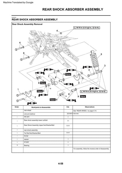 Yamaha YZF-R15 Motorcycle Service Manual | 2019-2023 - sample page 4