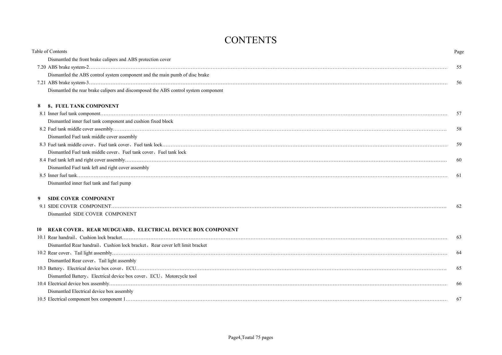 Zontes ZT250-R Motorcycle Service Manual | 2021-2025 - sample page 9
