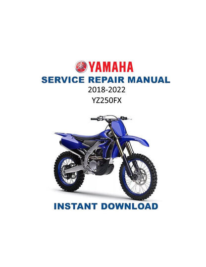 Yamaha YZ250FX Motorcycle Service Manual | 2018-2022 - Service Manual PDF Instant Download