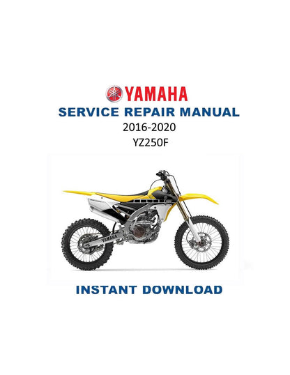 Yamaha YZ250F YZ250FG Motorcycle Service Manual | 2016-2020 - Service Manual PDF Instant Download