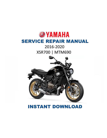 Yamaha XSR700 MTM690 Motorcycle Service Manual | 2016-2020 - Service Manual PDF Instant Download