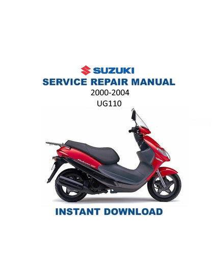 Suzuki UG110 Motorcycle Service Manual | 2000-2004 - Service Manual PDF Instant Download