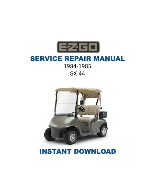 Manual de servicio de carrito de golf a gasolina EZGO GX-440 | 1984-1985