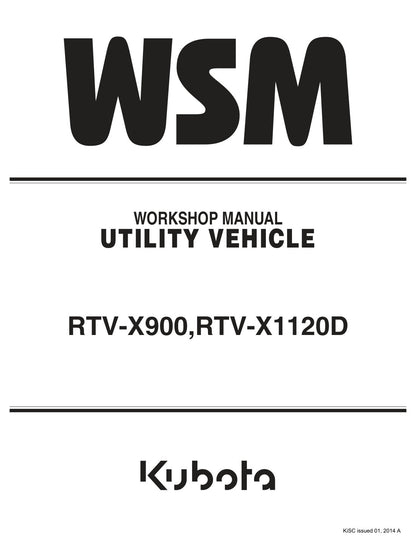 Kubota RTV-X900 X1120 service manual - page 1