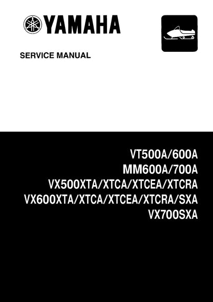 Yamaha Vmax 500 600 700 Mountain Max Venture 1997 service manual - page 1