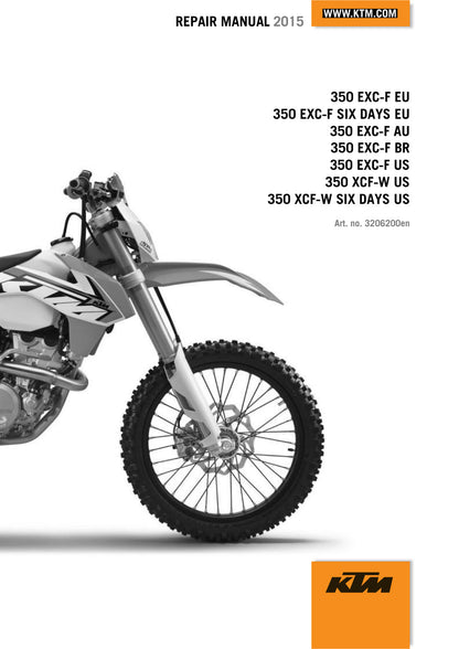 KTM 350 EXC-F 2015 service manual - page 1