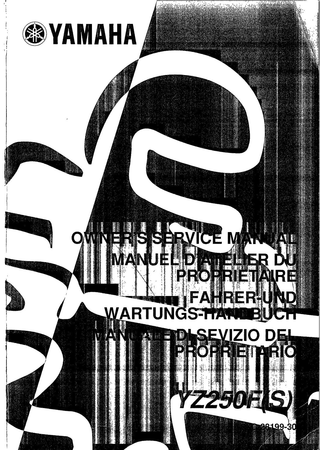 Yamaha YZ250F Motorcycle Service Manual 2010 - page 1