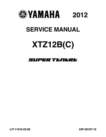 2012 Yamaha XT1200Z Super Tenere service manual cover