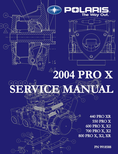 Polaris Pro X 2004 service manual - page 1