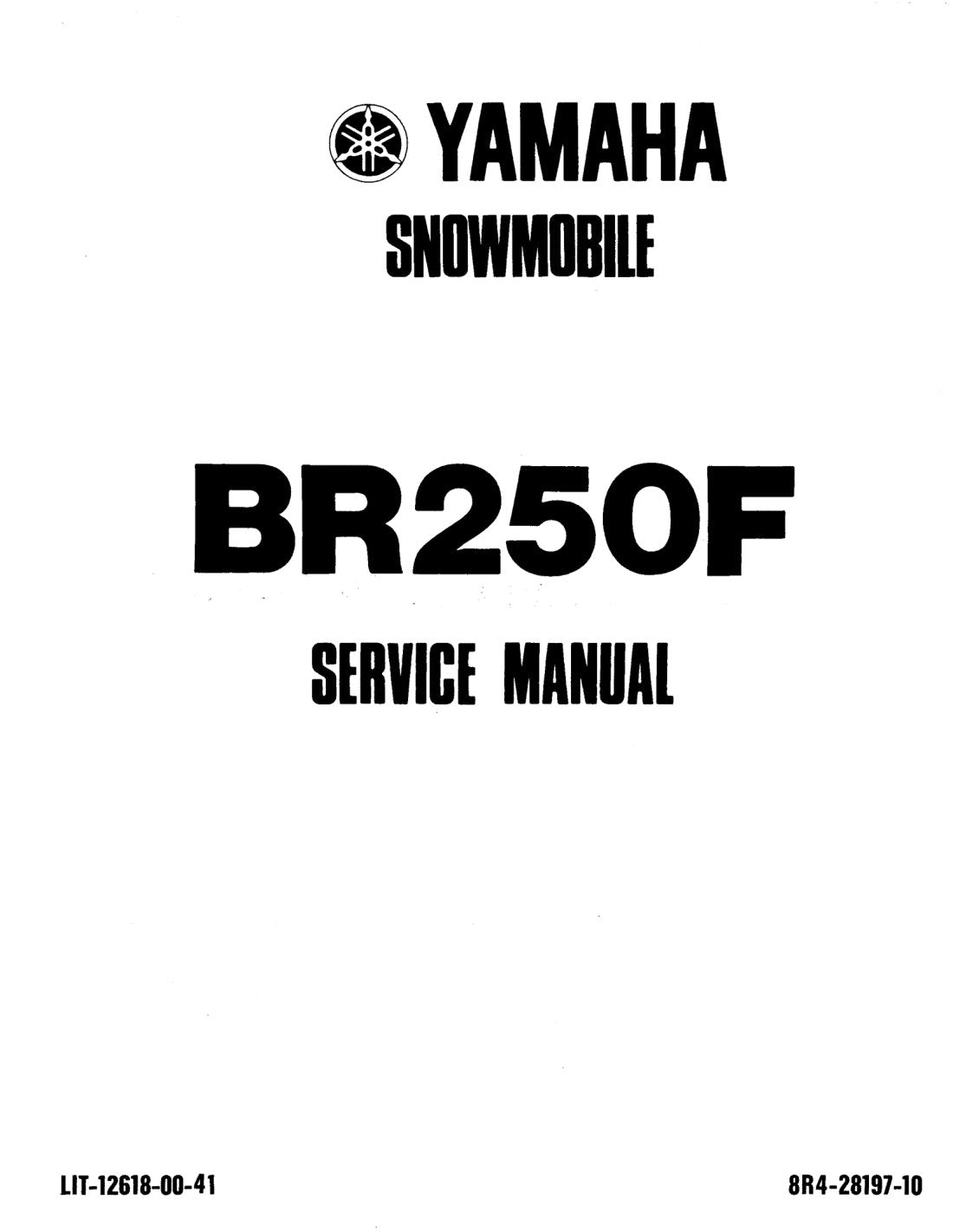 Yamaha Bravo BR250 service manual - page 1