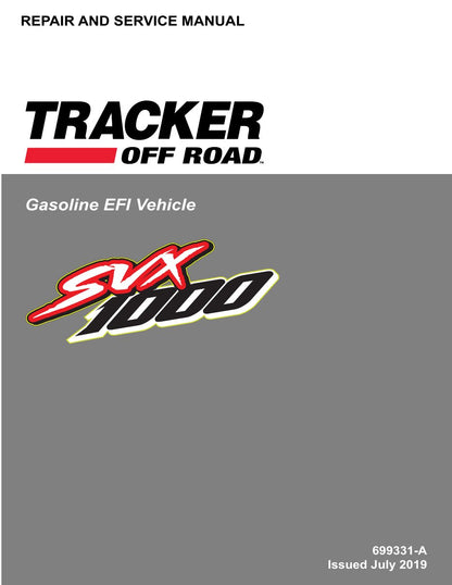 Tracker Offroad SVX1000 UTV Service Manual PDF 2020 - sample page 1