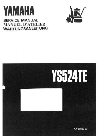 Yamaha YS524 Snow Thrower 1989 service manual - page 1