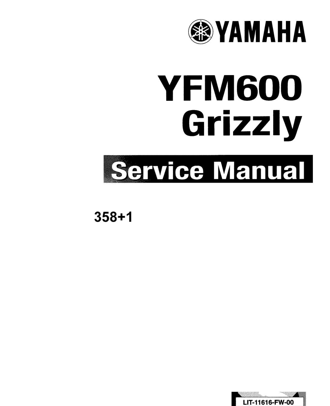 Yamaha Grizzly 600 YFM600FWA service manual - page 1