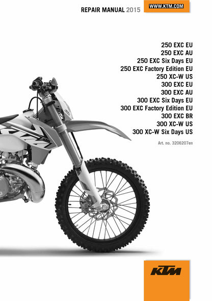 KTM 250 300 EXC 2015 service manual - page 1