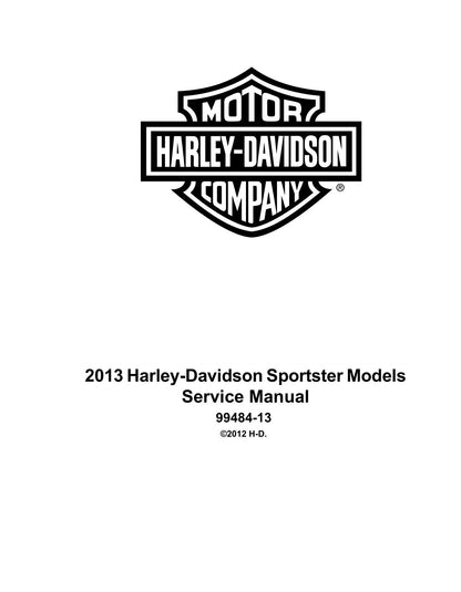2013 Harley-Davidson Sportster Motorcycle Service Manual - page 1