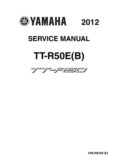 Yamaha TT-R50E Motorcycle Service Manual 2012 - page 1