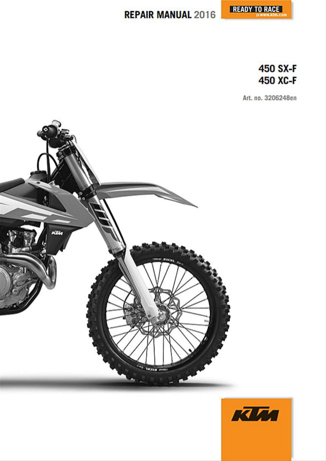 KTM 450 SX-F 2016 service manual - page 1