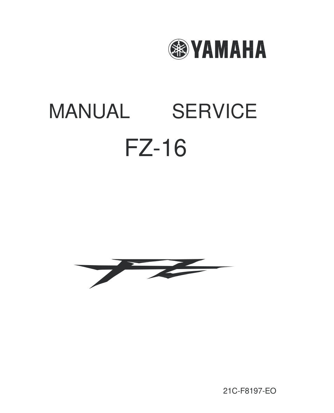 Yamaha FZ16 2015 service manual - page 1