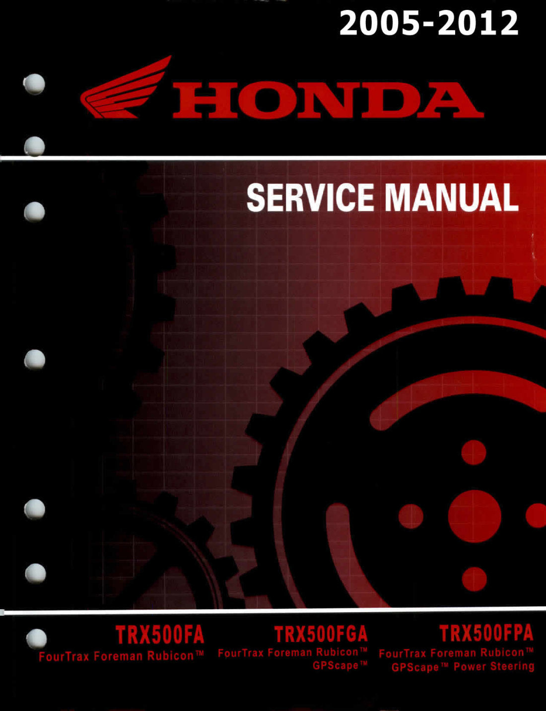 Honda Rubicon 500 2005-2012 service manual - page 1