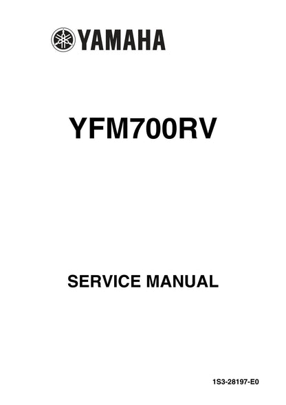 Yamaha Raptor 700 YFM700R 2006 service manual - page 1