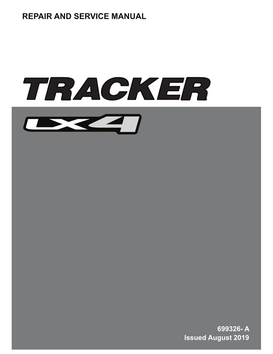 Tracker Offroad LX4 72V Electric Golf Cart Service Manual PDF 2020 - sample page 1