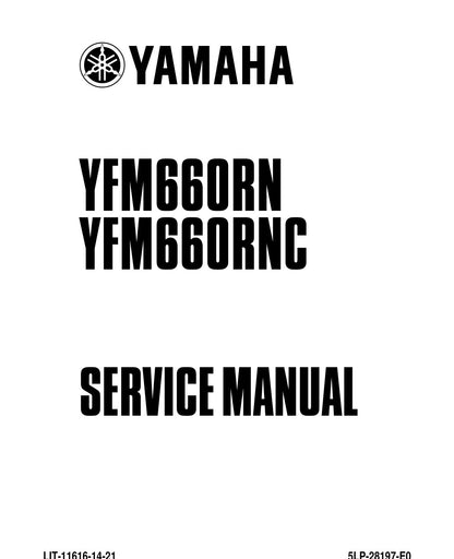Yamaha Raptor 660 YFM660R 2001 service manual - page 1