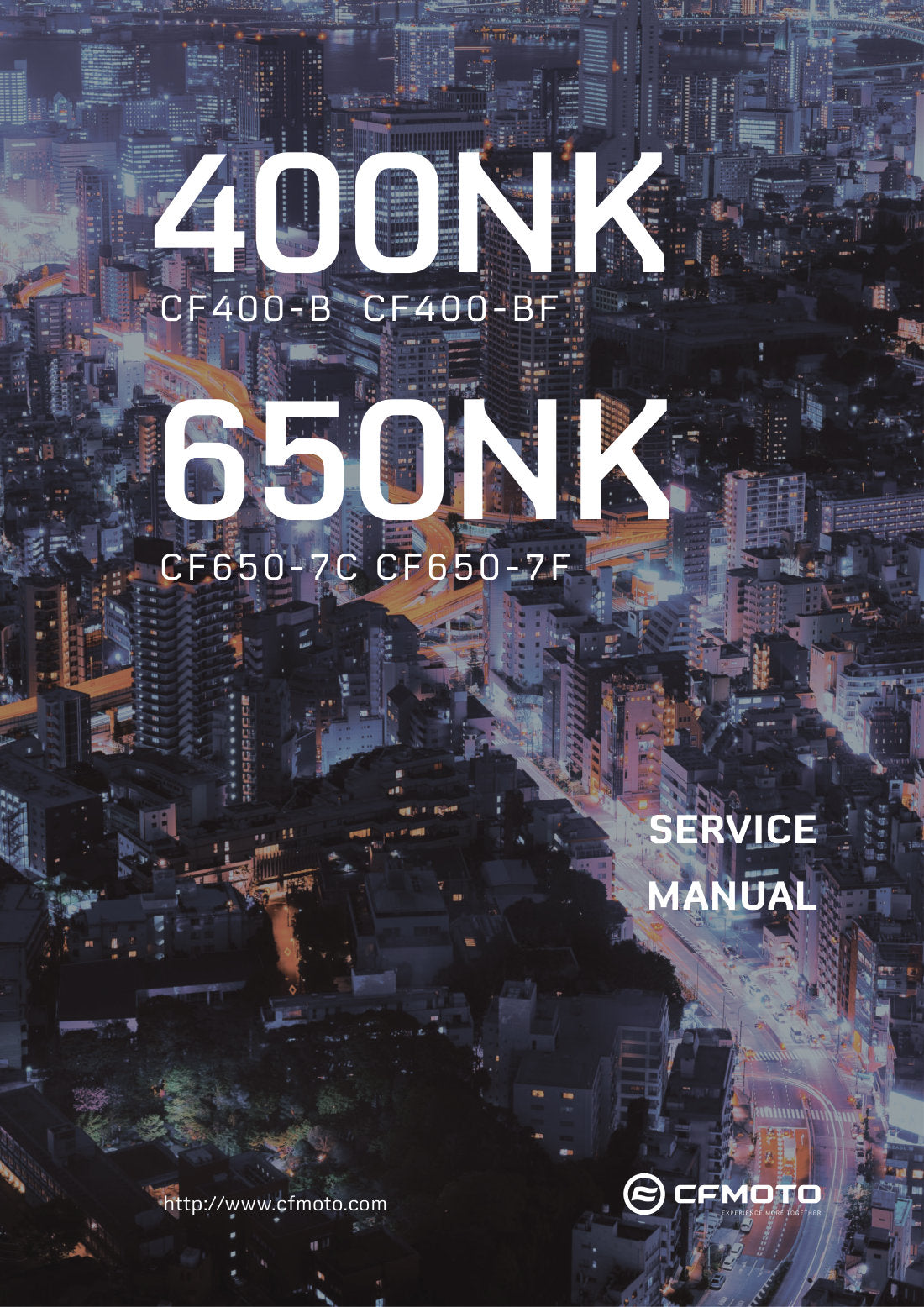 CFMOTO 400NK 650NK service manual cover