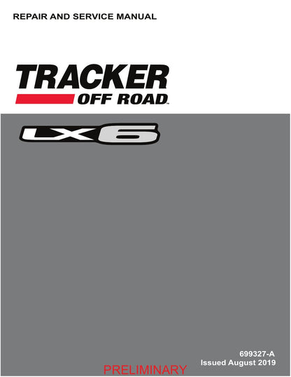 Tracker Offroad LX6 72V Electric Golf Cart Service Manual PDF 2020 - sample page 1