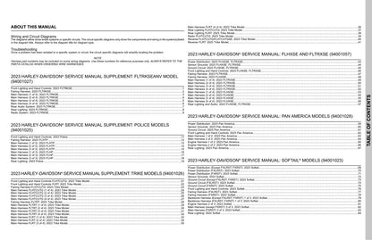 2023 Harley-Davidson Wiring Diagrams All Models - page 1