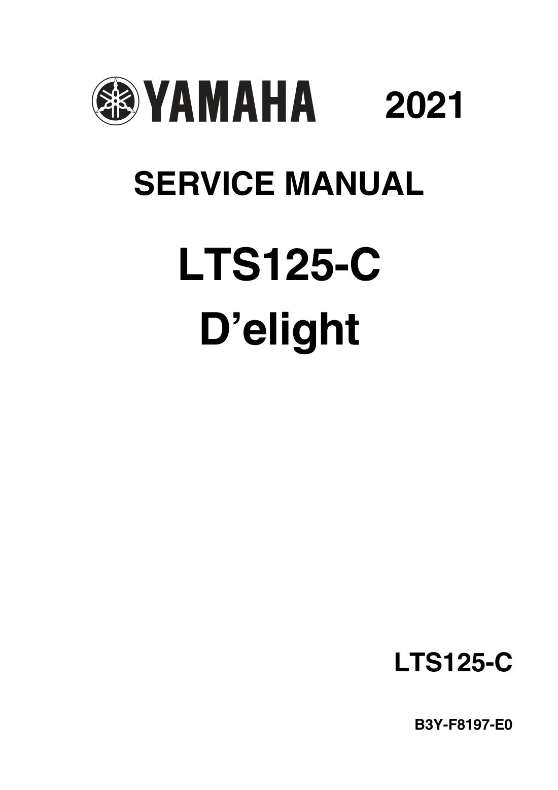 Yamaha Delight 125 2021-2024 service manual - page 1