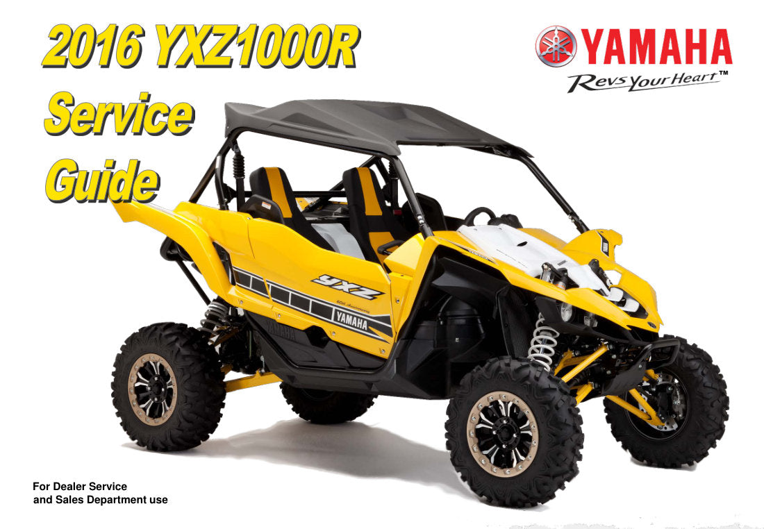 Yamaha YXZ1000R 2016 service manual - page 1