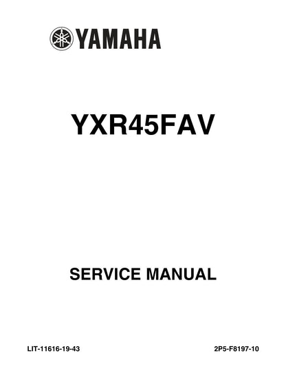 Yamaha Rhino 450 YXR45FAV service manual cover