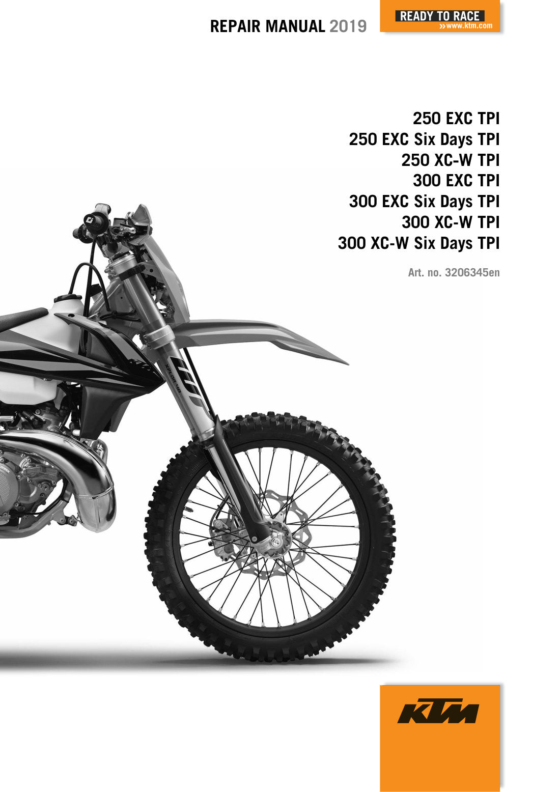 KTM 250 EXC TPI 2019 service manual - page 1