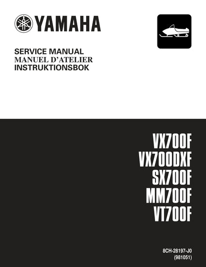 Yamaha VX700 SX700 MM700 VT700 2000 service manual - page 1