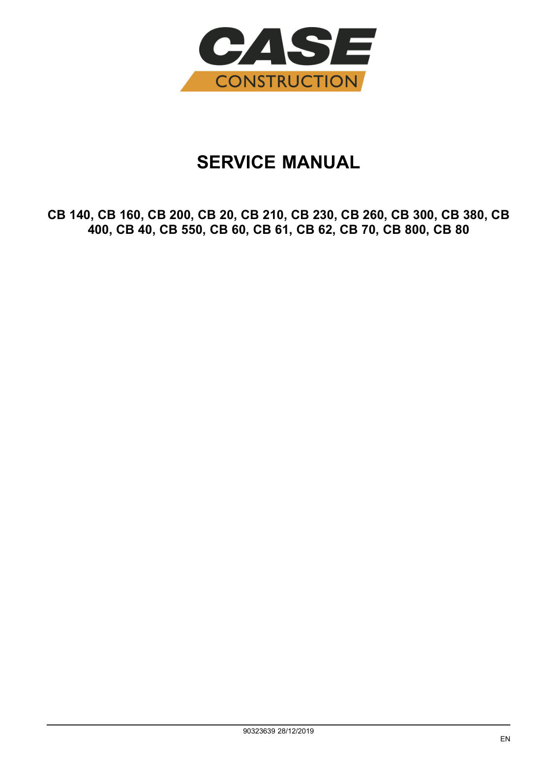 Case Hydraulic Breakers service manual - page 1