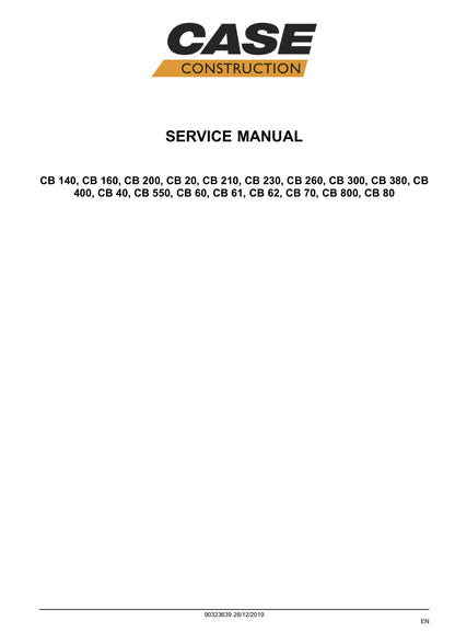 Case Hydraulic Breakers service manual - page 1
