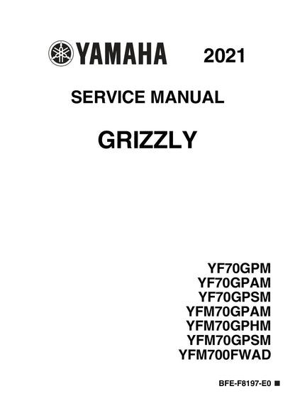 Yamaha Grizzly 700 2021 service manual - page 1