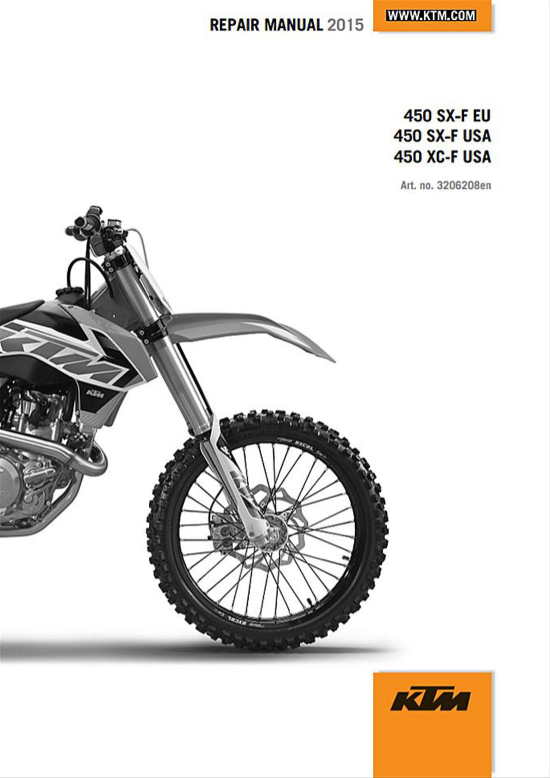 KTM 450 SX-F 2015 service manual - page 1