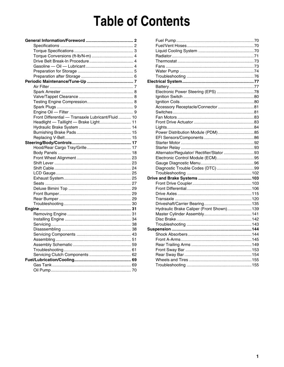 Tracker Offroad XTR1000 UTV Service Manual PDF 2020 - sample page 2