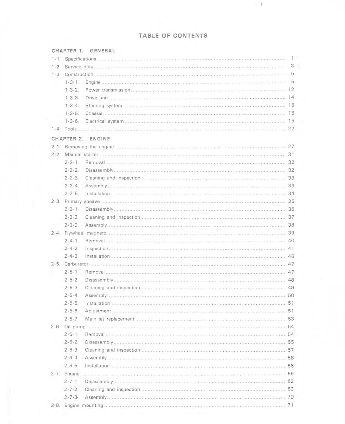 Yamaha GS338 service manual - page 2