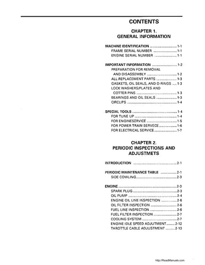Yamaha Exciter II 570 service manual - page 3