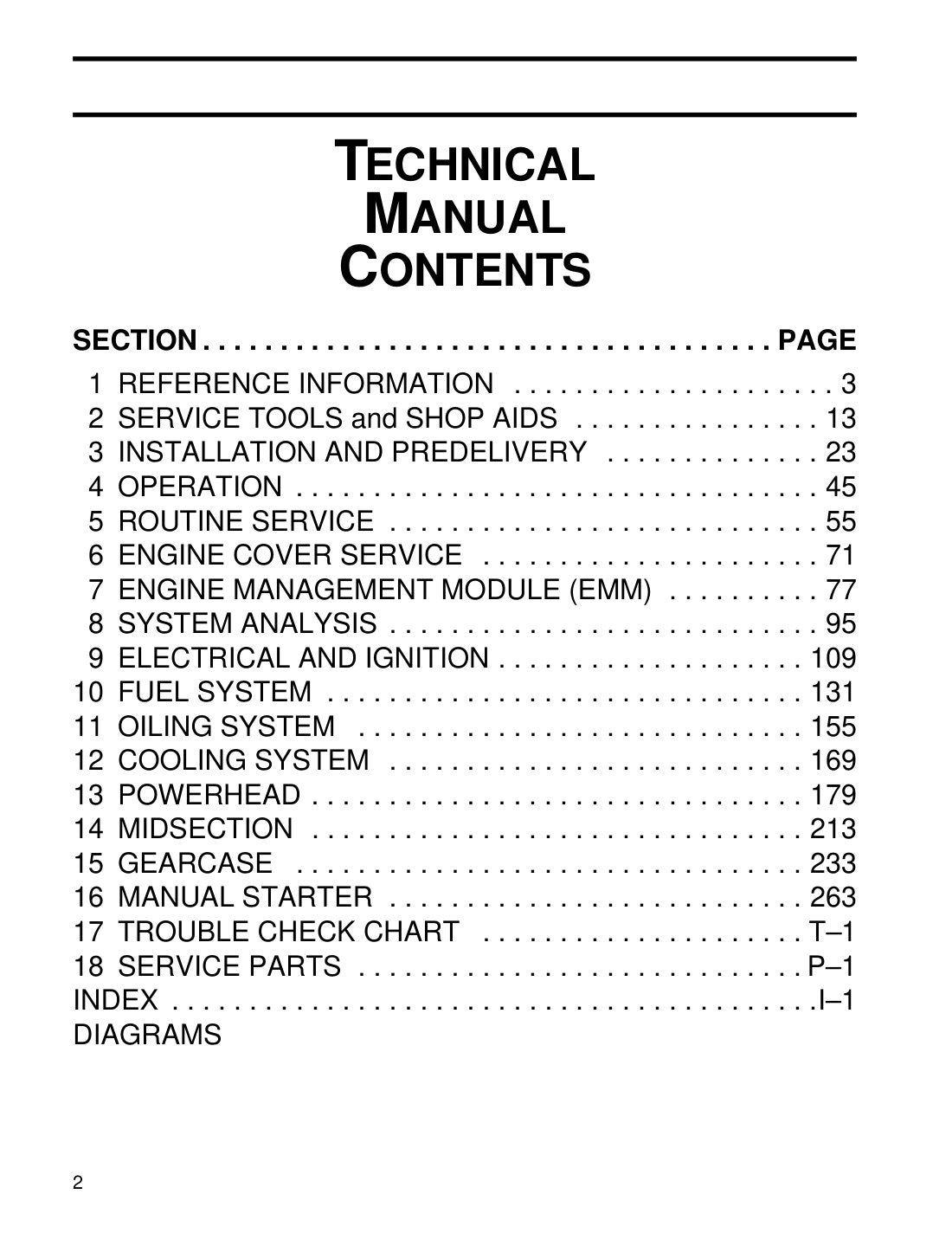 Evinrude 55 HP MFE 2010 service manual - page 4