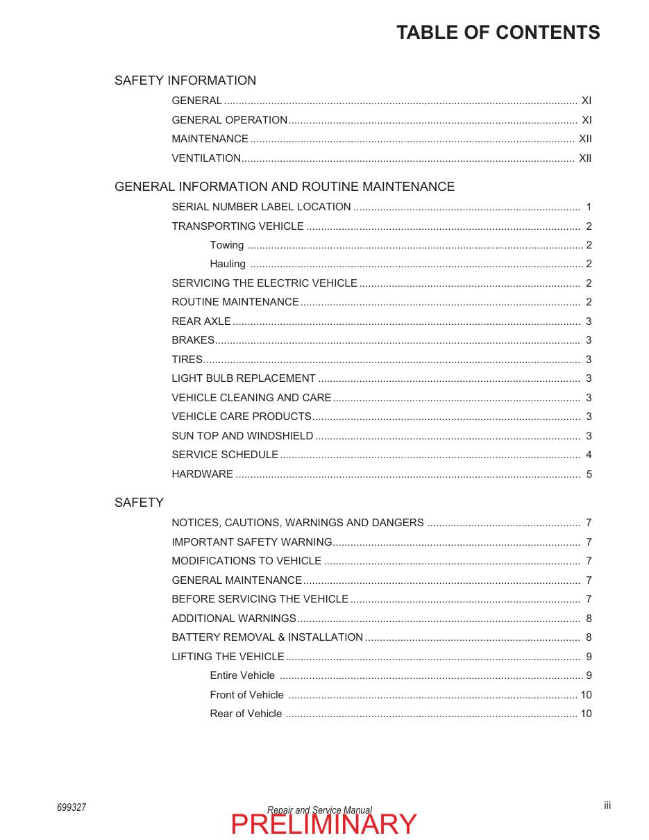 Tracker Offroad LX6 72V Electric Golf Cart Service Manual PDF 2020 - sample page 5