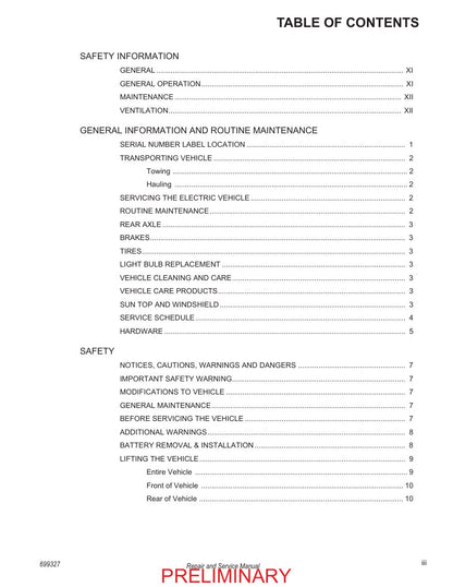 Tracker Offroad LX6 72V Electric Golf Cart Service Manual PDF 2020 - sample page 5