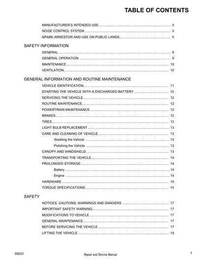 Tracker Offroad SVX1000 UTV Service Manual PDF 2020 - sample page 5