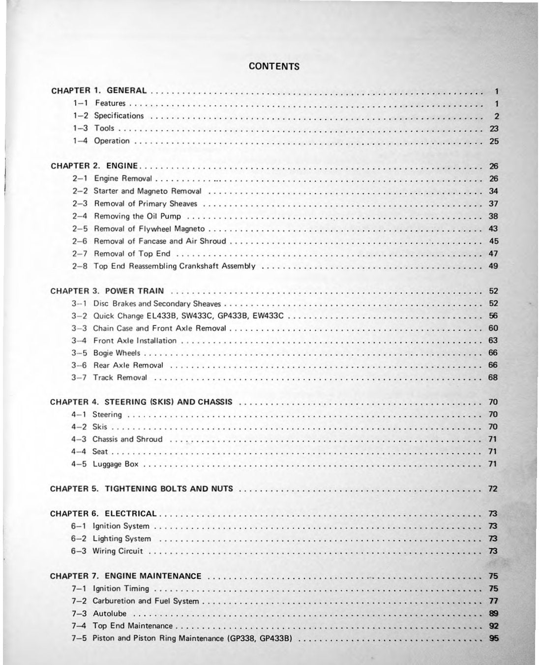 Yamaha SL338 service manual - page 5