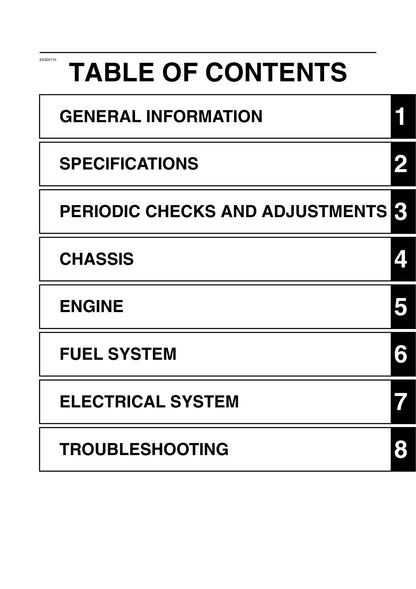 Yamaha TT-R50E Motorcycle Service Manual 2012 - page 7