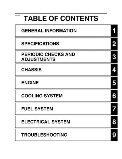 Yamaha YZF-R3 2015-2018 service manual - page 7